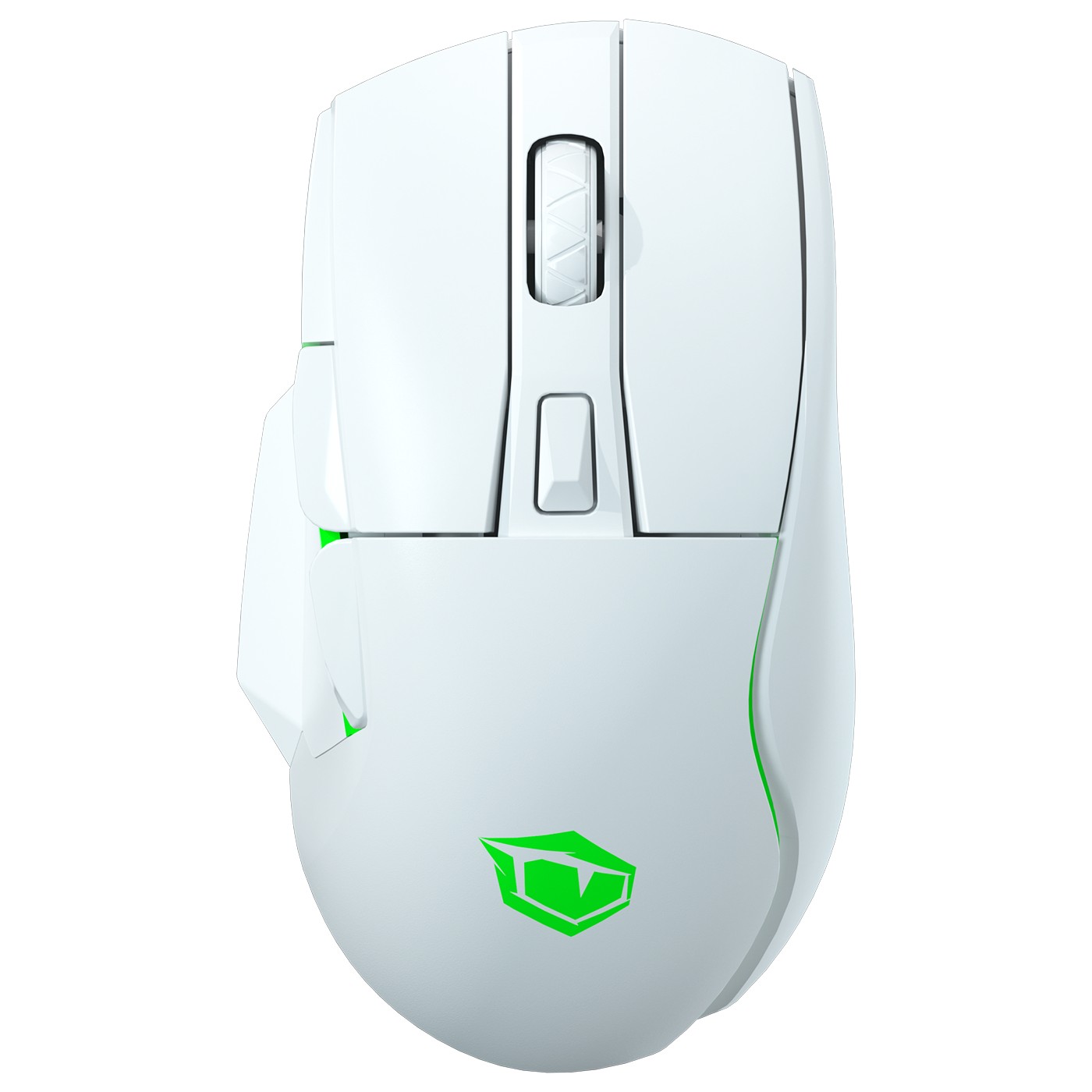 Monster Pusat Reflex Ultra Beyaz RGB Şarjlı Optik Kablosuz Oyuncu Mouse 16000 Dpı 400 IPS Yüksek Performanslı Beyaz