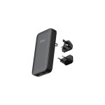 Ttec SmartCharger Trio GaN 2SCG06S 65 W Hızlı Şarj Adaptörü Pd Avrupa-Ingiltere-Amerika Uluslararası İnce Tasarımlı Seyahat Şarj Kiti Siyah