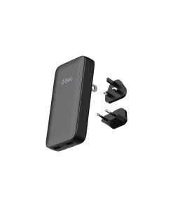 Ttec SmartCharger Trio GaN 2SCG06S 65 W Hızlı Şarj Adaptörü Pd Avrupa-Ingiltere-Amerika Uluslararası İnce Tasarımlı Seyahat Şarj Kiti Siyah