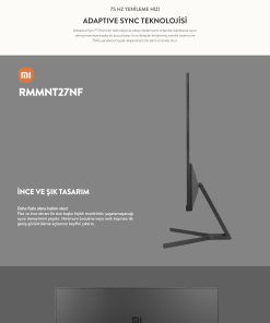 Alternative view of Xiaomi RMMNT27NF 27" 0.5 ms Full HD 75 Hz Monitör (VGA+HDMI) Adaptive