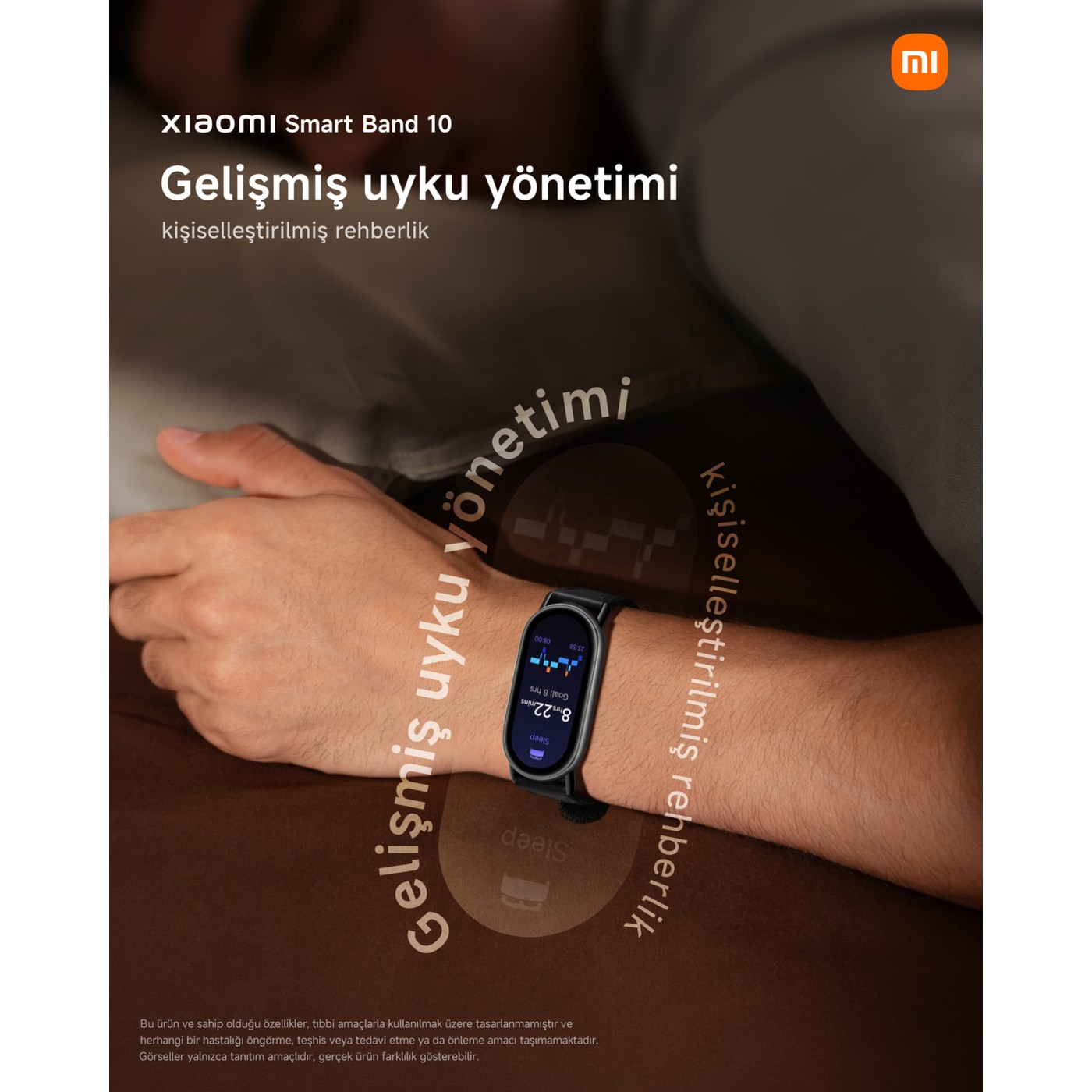 Xiaomi Smart Band 10 Pembe Mystic Rose Akıllı Bileklik - Görsel 6