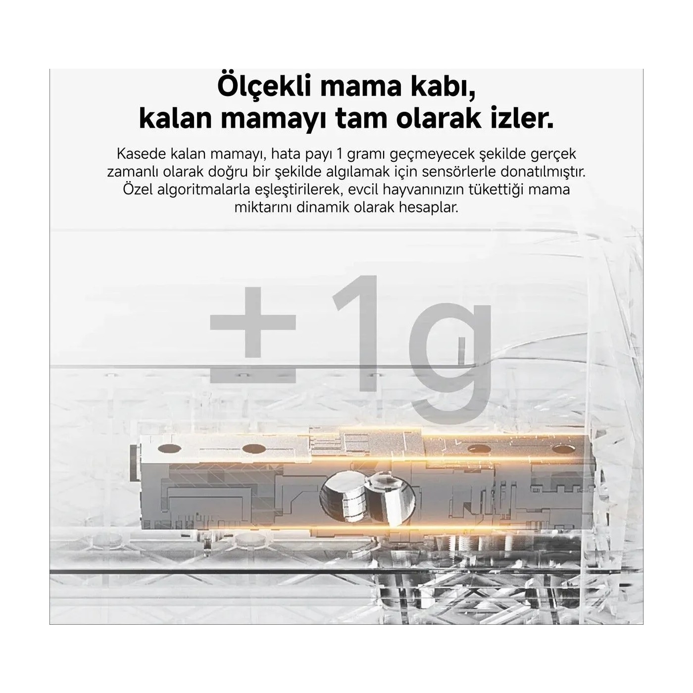Xiaomi Smart Food Feeder 2 5 lt Akıllı Mama Kabı Kedi Ve Köpek Mama Kabı Akıllı Evcil Hayvan Besleyici - Görsel 3