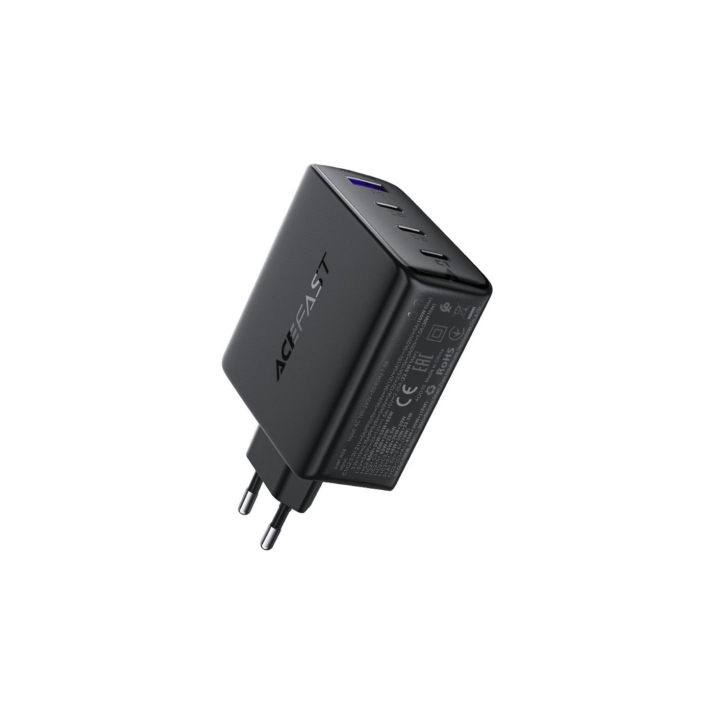 Acefast A94 100 W Hızlı Şarj Adaptörü PD 3X USB-C + USB-A 4 Port Hızlı Şarj Aleti Isı Düşüren GaN Destekli Akım Korumalı Güç Adaptörü iPhone & Android & iPad & MacBook Type-C - A94 (Acefast Türkiye Garantili)