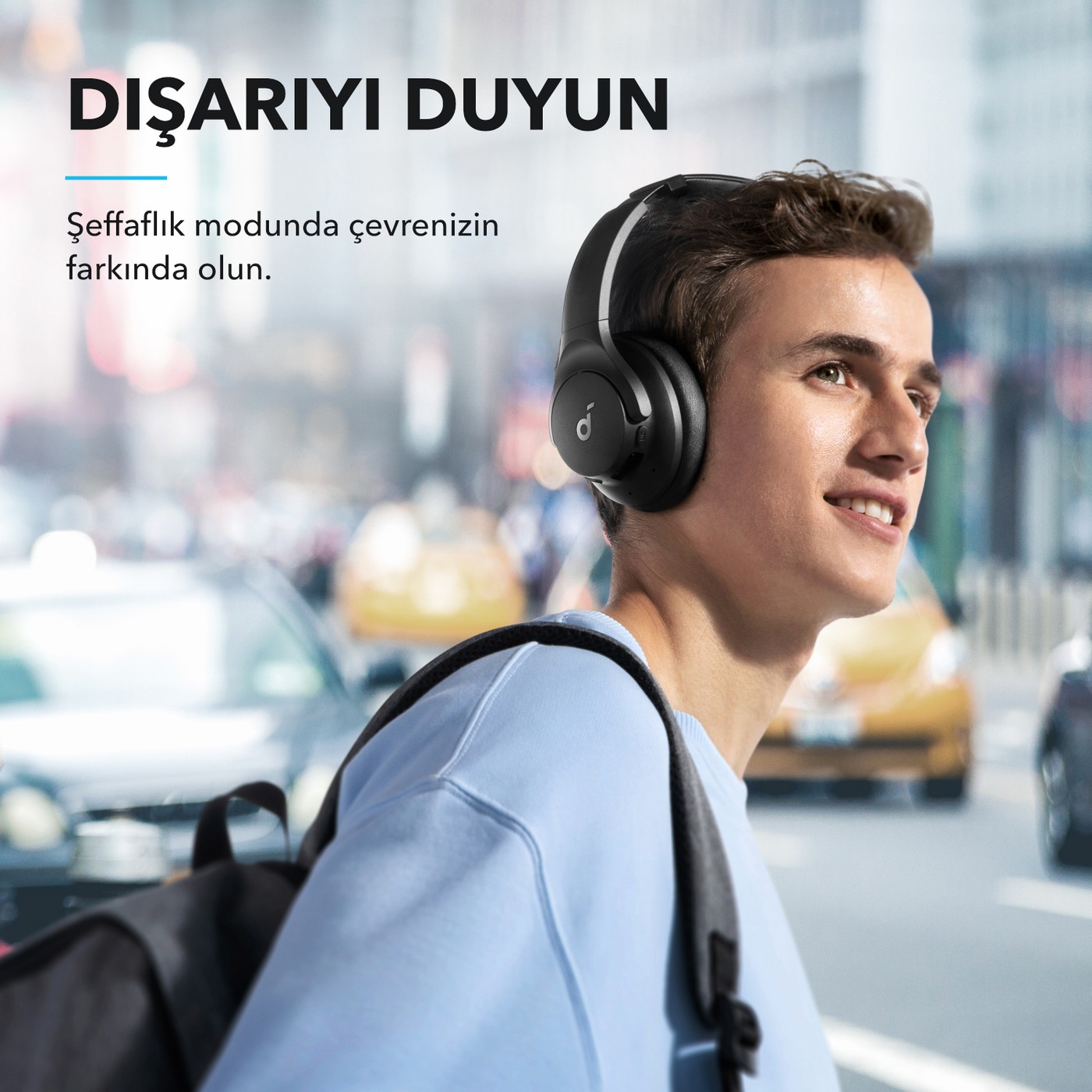 Anker SoundCore Life Q20i Beyaz Kulak Üstü Bluetooth Kulaklık Aktif Gürültü Engelleme A3004 - Görsel 3