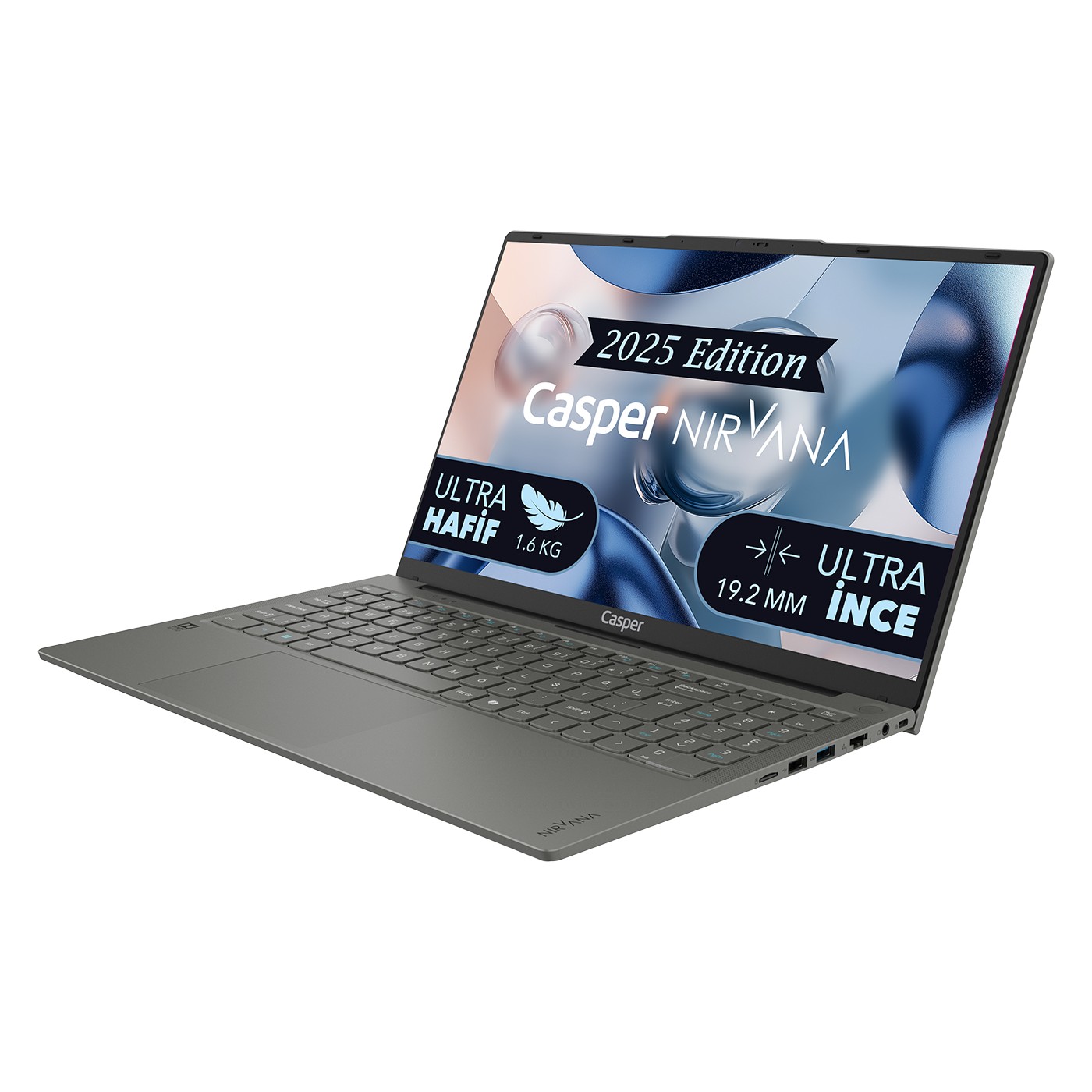 Casper Nirvana X600.7430-BF00X-G-F Ryzen 5 7430U 16 GB 1 TB SSD Radeon Graphics 15.6" Full HD Notebook Laptop - Görsel 2