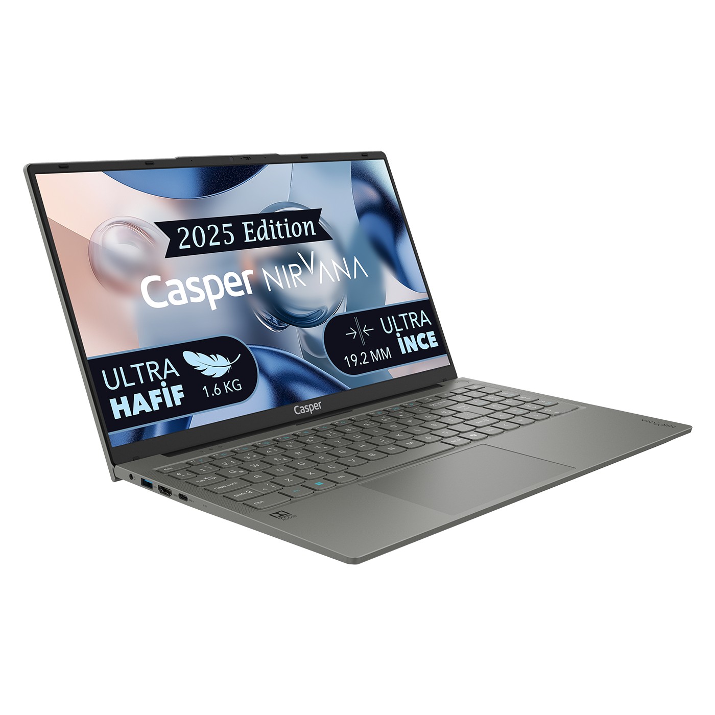 Casper Nirvana X600.7430-BF00X-G-F Ryzen 5 7430U 16 GB 1 TB SSD Radeon Graphics 15.6" Full HD Notebook Laptop - Görsel 5