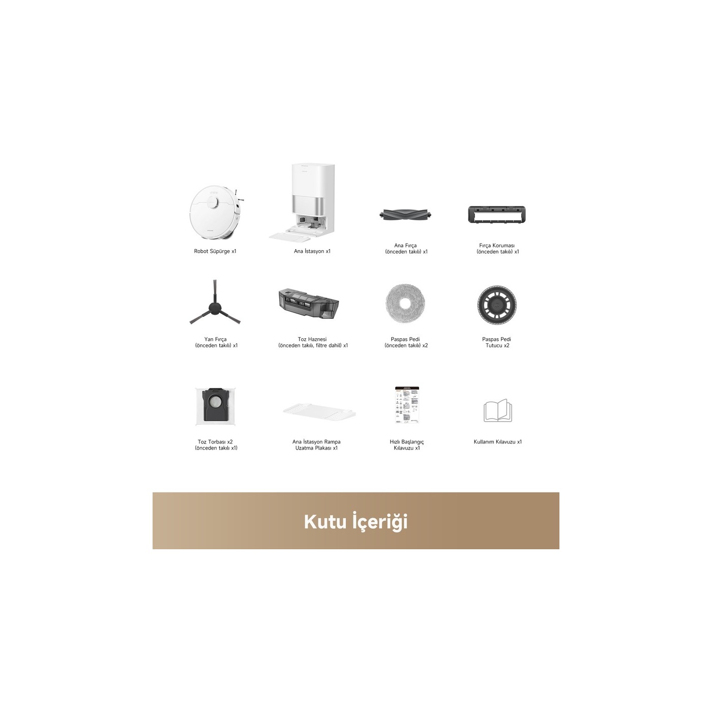Dreame D30 Ultra Çöp İstasyonlu Akıllı Robot Süpürge Beyaz, 25.000PA Emiş Gücü - Görsel 9