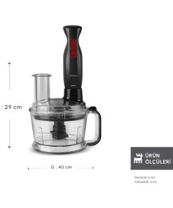 Alternative view of Karaca Pro Multimax 6in1 Black 2000 W Mutfak Robotu Çok Amaçlı Robot