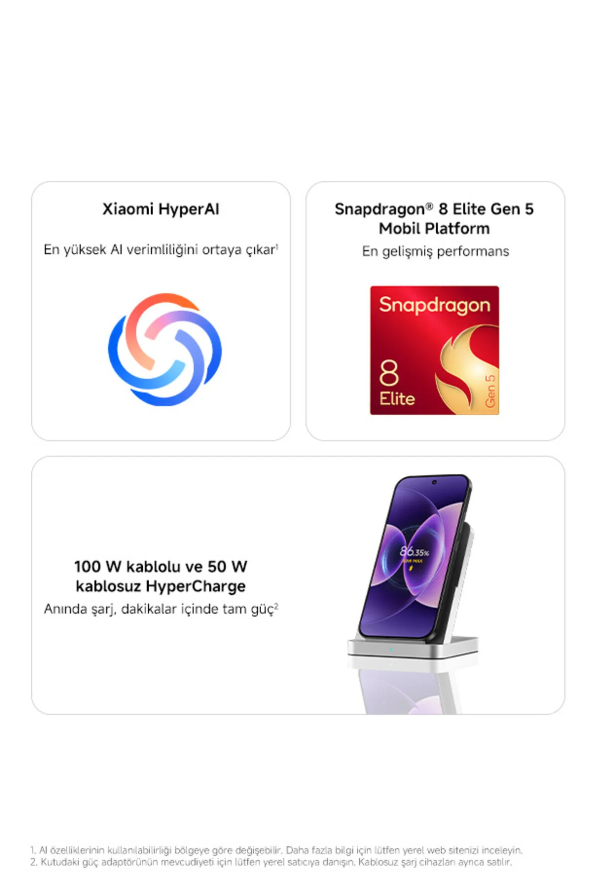 Xiaomi 17 Black 12GB Ram 512GB Rom (Xiaomi Türkiye Garantili) - Görsel 4