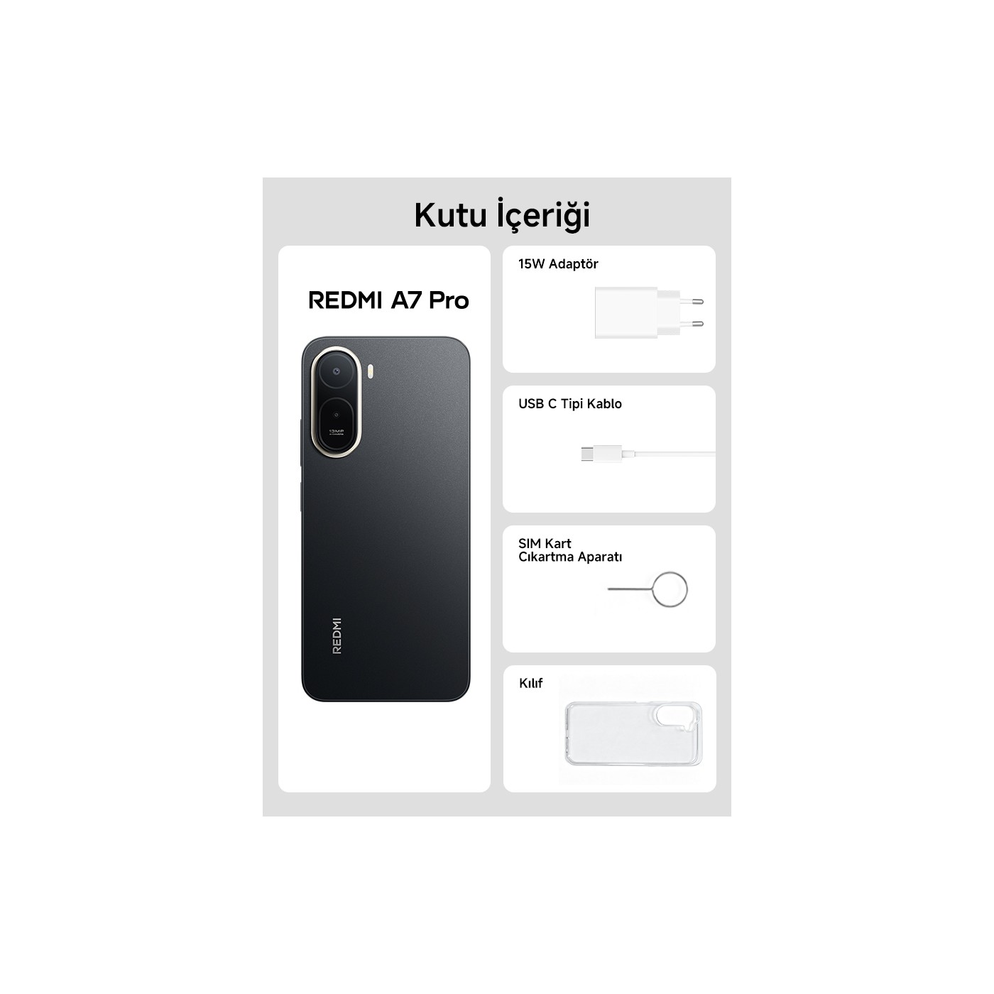 Xiaomi Redmi A7 Pro 128 GB 4 GB Ram Siyah (Xiaomi Türkiye Garantili) - Görsel 3
